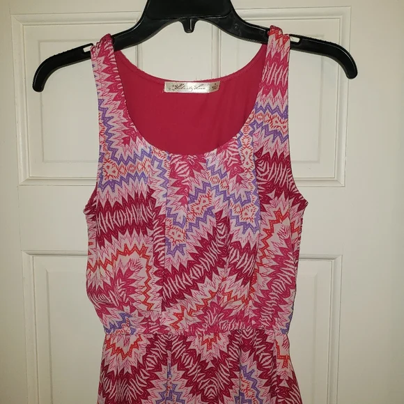 Liberty&Love high/low pink and purple dress, S - Picture 4 of 8